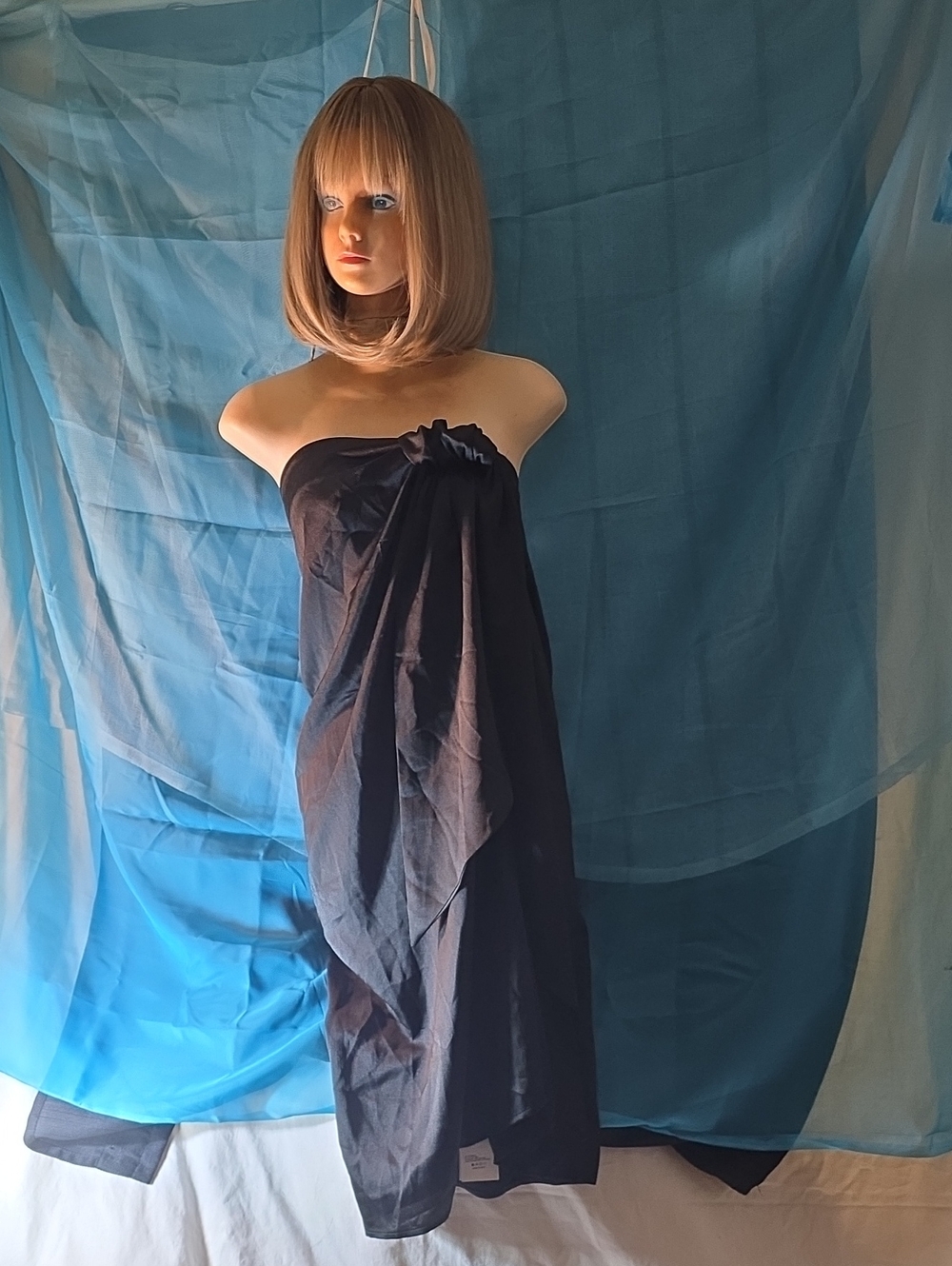 Cider Black Strapless Maxi Dress